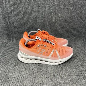 On Cloud Cloudsurfer Flame Orange White Athletic Running Shoes Women’s Size 7
